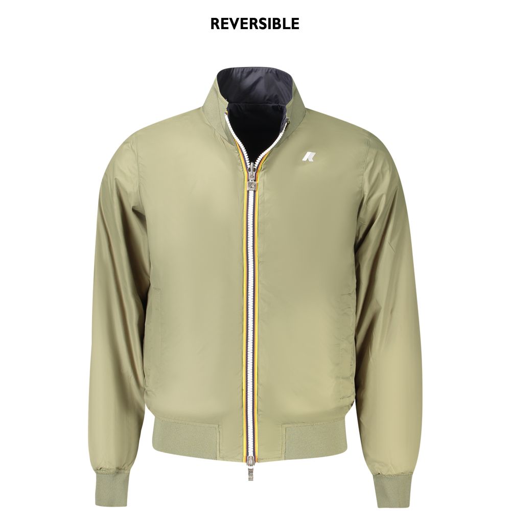 K-WAY Blue Nylon Men Jacket - Image 3