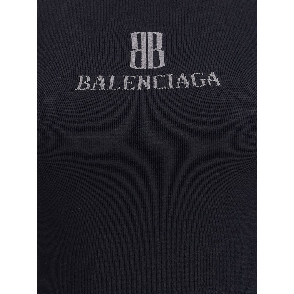 Balenciaga Black Viscose Top - Image 3
