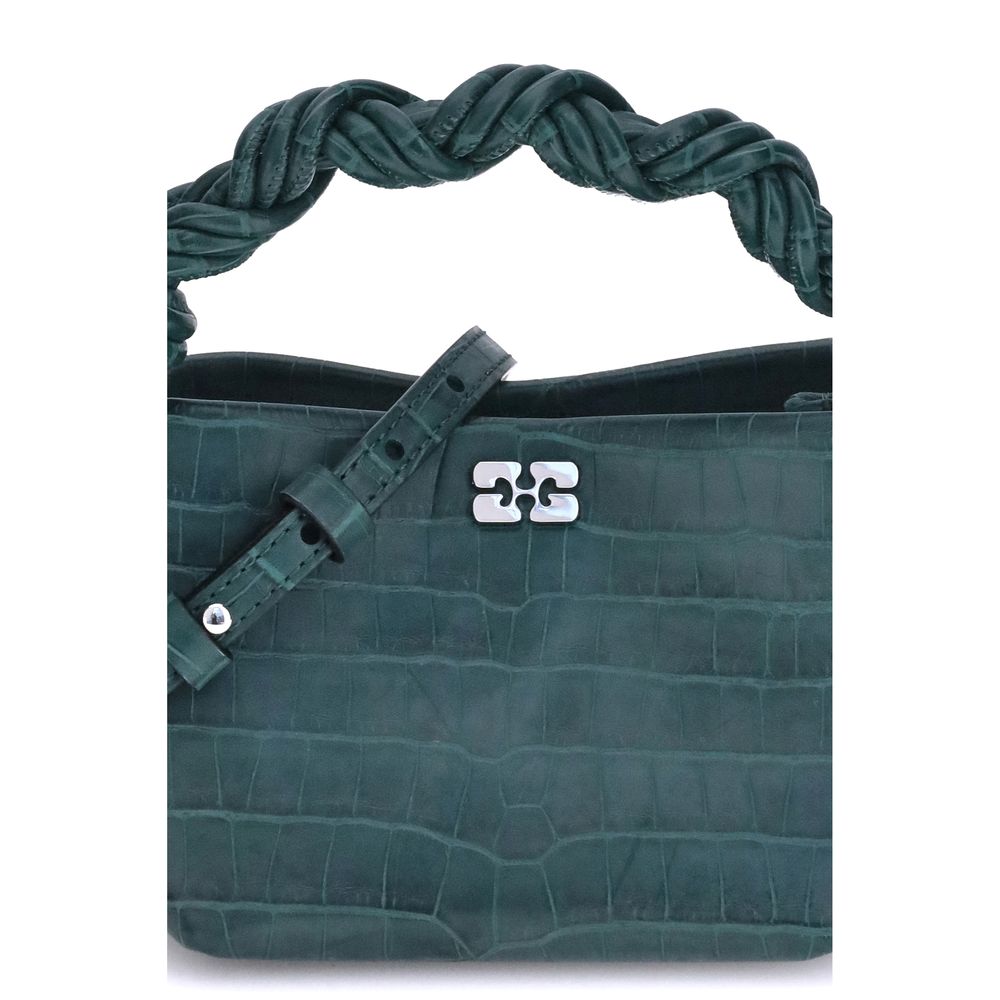 Ganni Bou mini crocodile patent leather Handbag - Image 4