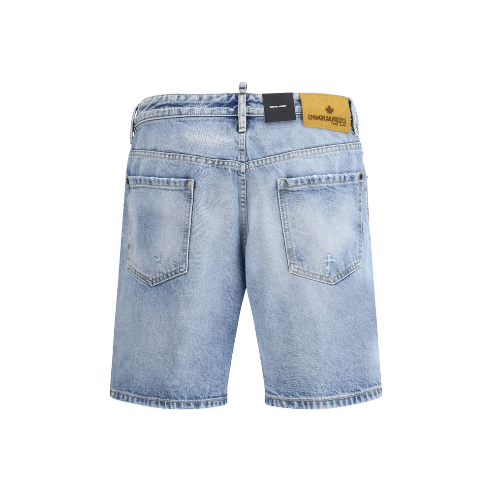 Dsquared² Light Blue Cotton Bermuda Shorts - Image 2