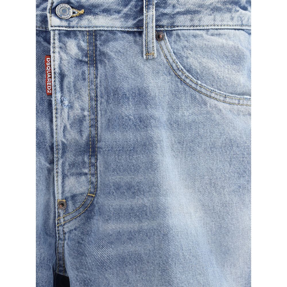 Dsquared² Light Blue Cotton Bermuda Shorts - Image 3