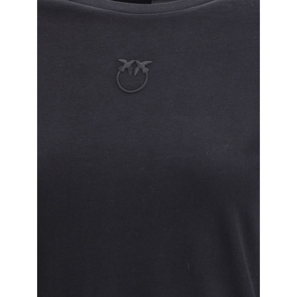 PINKO Black Cotton T-Shirt - Image 3