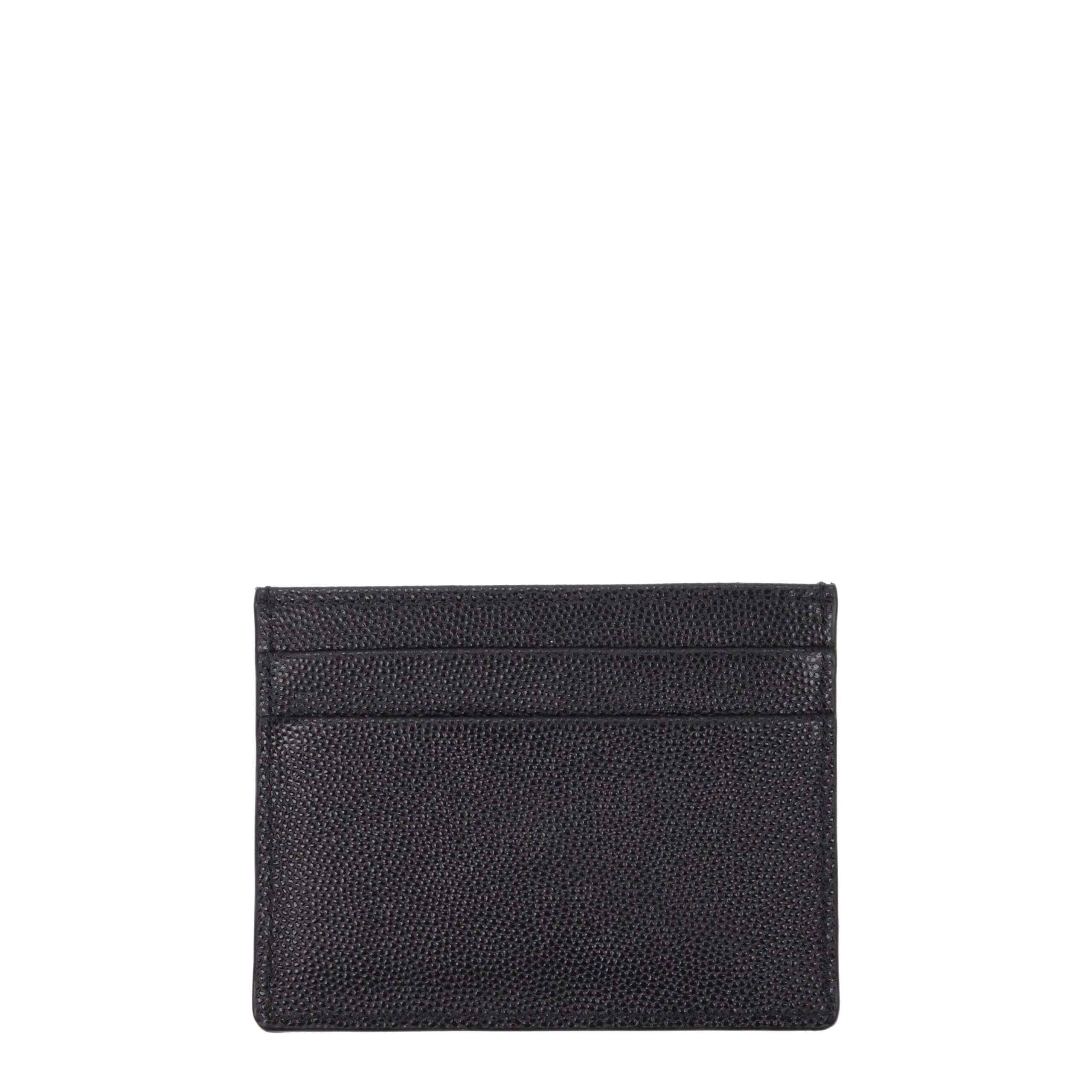 Palm Angels Black Leather Cardholder - Image 2