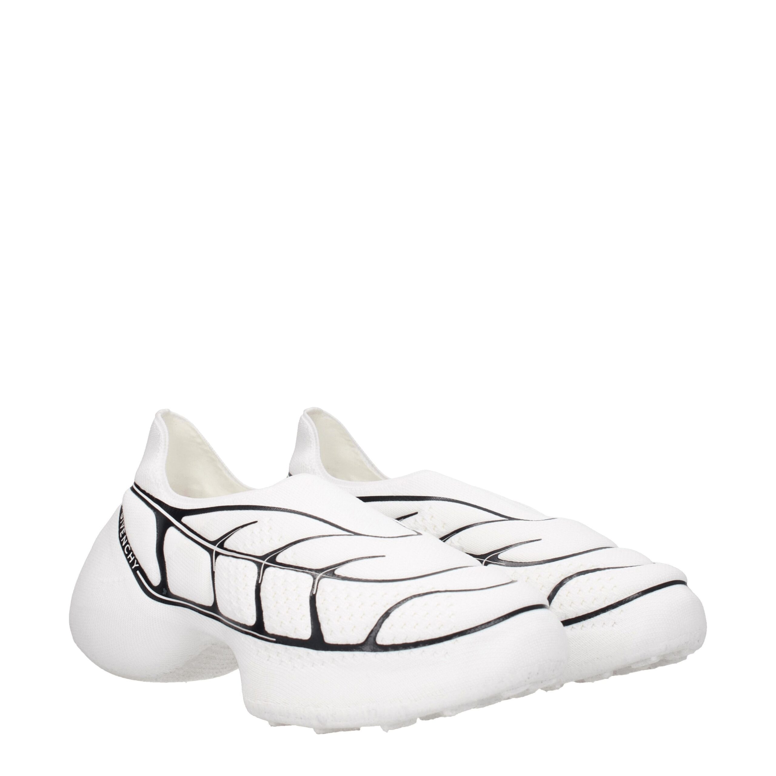 Givenchy White Fabric Low Top Sneakers - Image 2