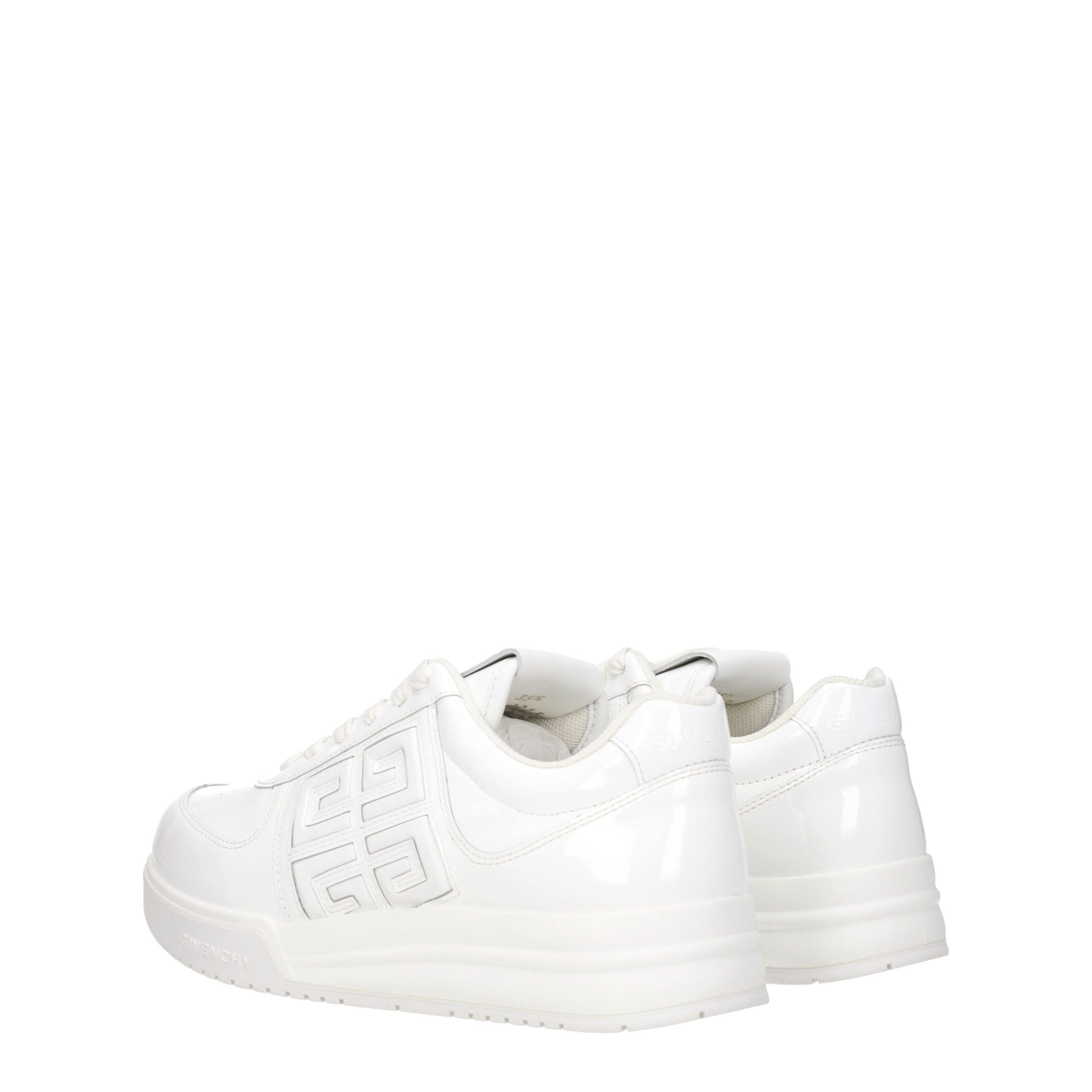 Givenchy White Leather Low Top Sneakers - Image 4