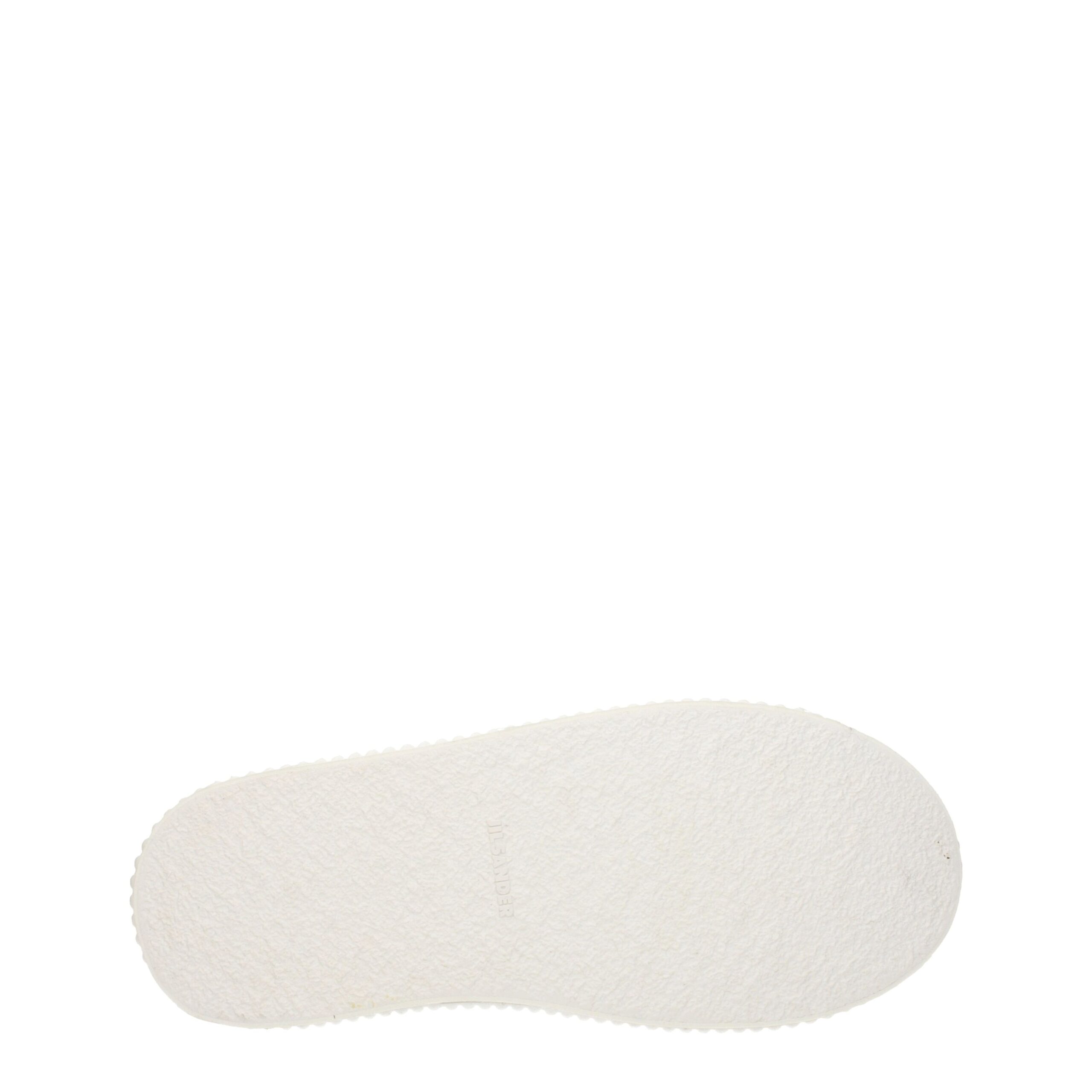 Jil Sander White Fabric Platform Sneakers - Image 5