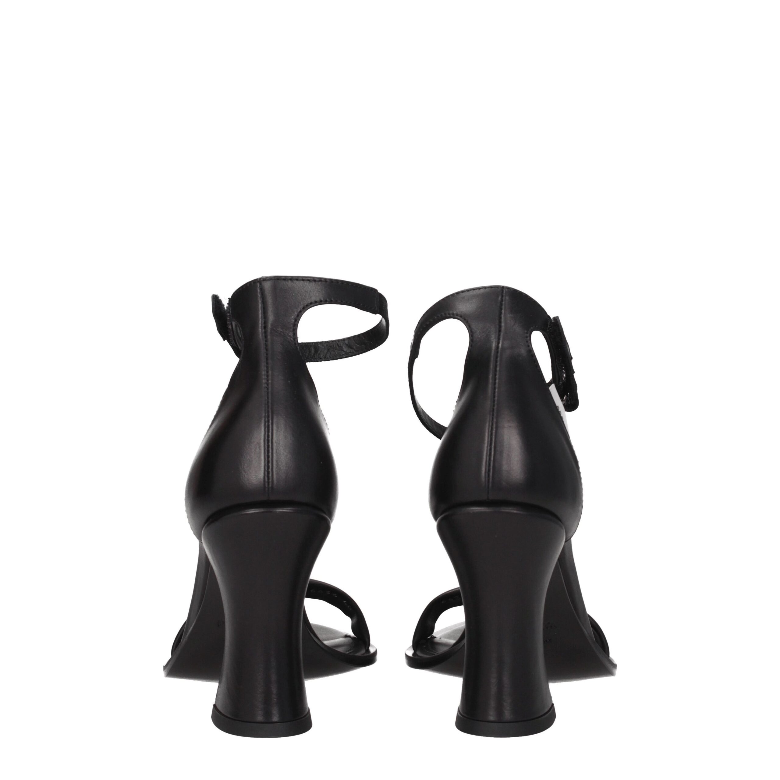 Premiata Black Leather Flat Sandals - Image 5