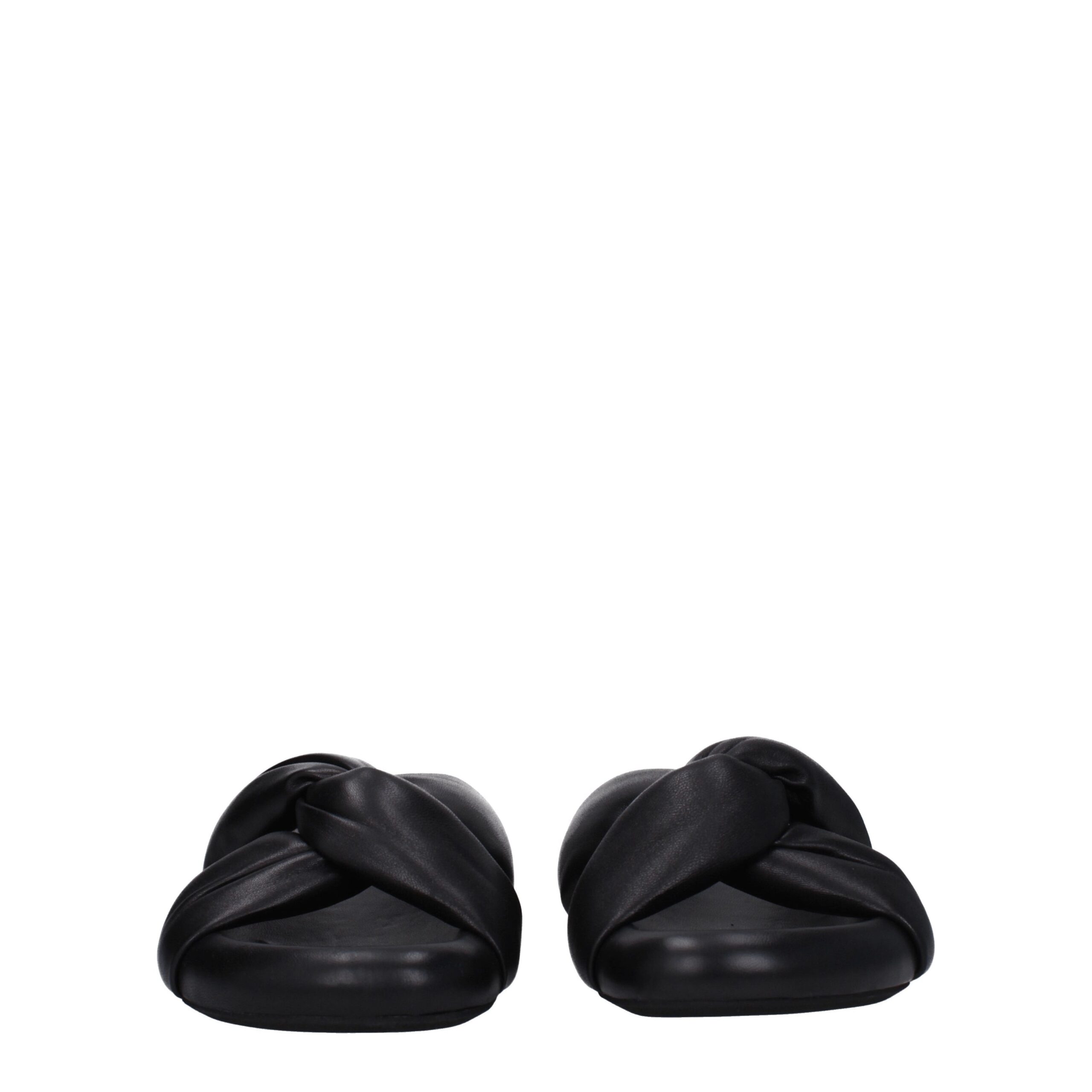 Marni Black Leather Slippers - Image 3