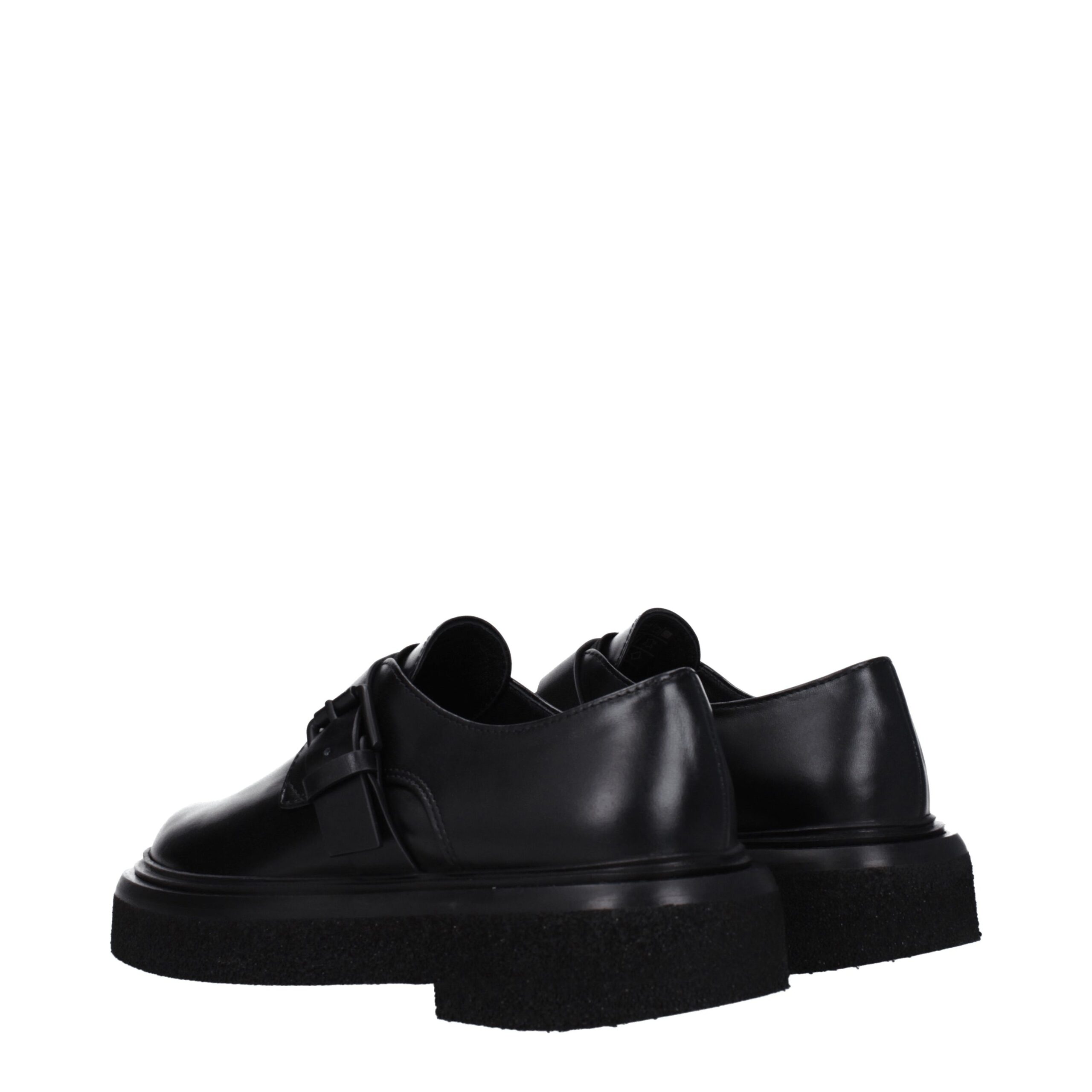 Max Mara Black Leather Oxfords And Derbies - Image 4