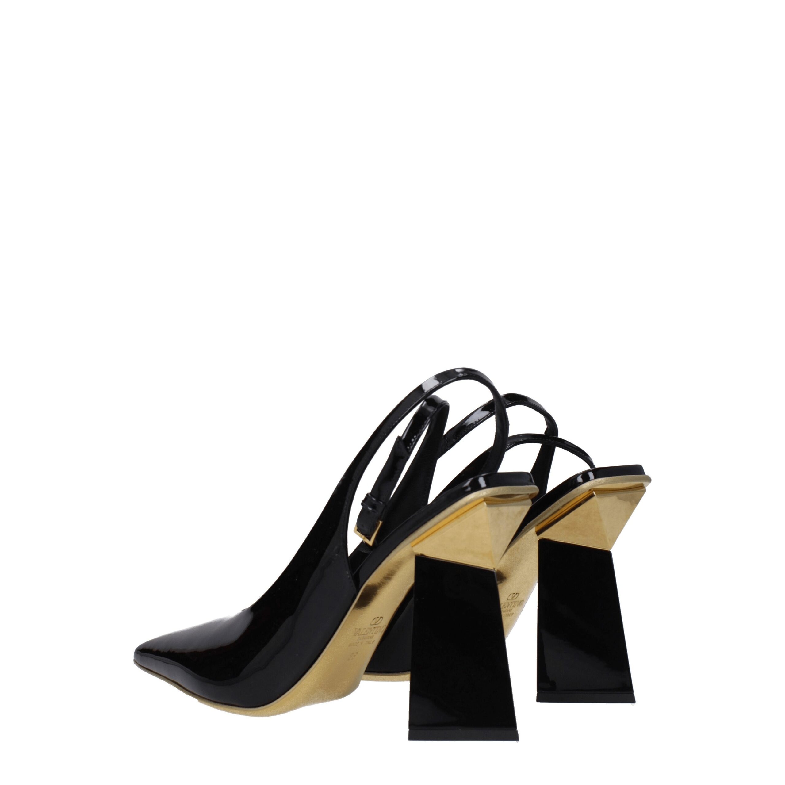 Valentino Garavani Black Leather Sandals - Image 4