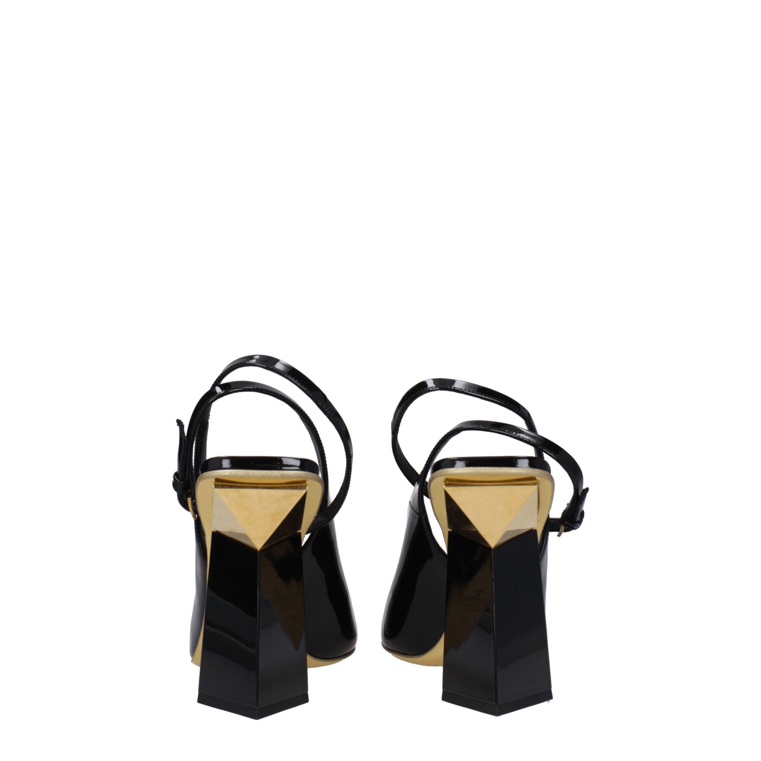 Valentino Garavani Black Leather Sandals - Image 5