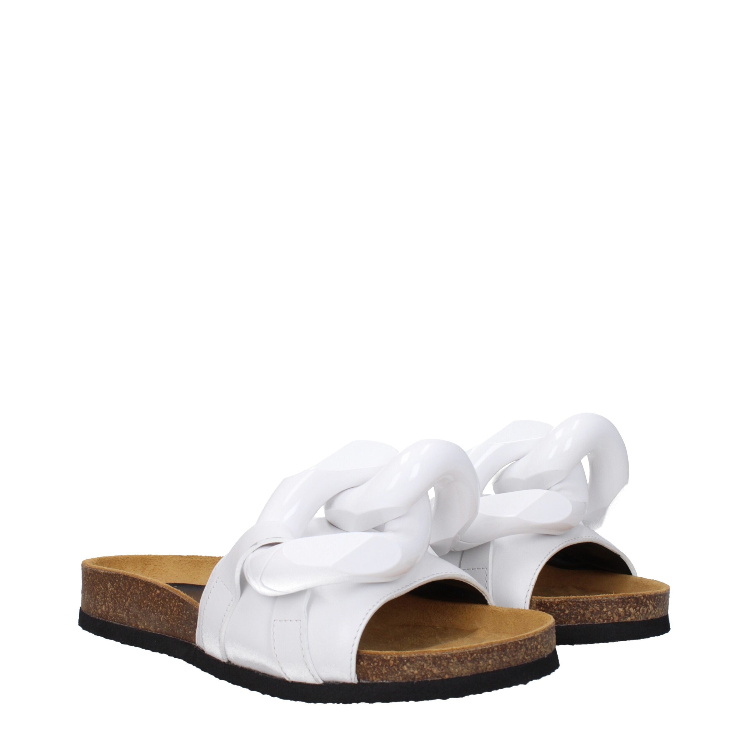 Jw Anderson White Leather Slippers - Image 2