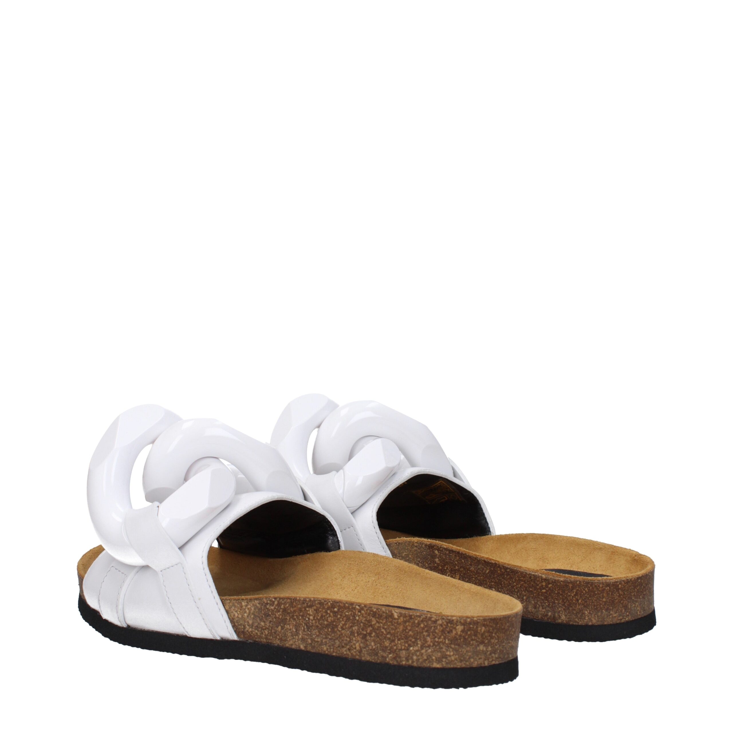 Jw Anderson White Leather Slippers - Image 4
