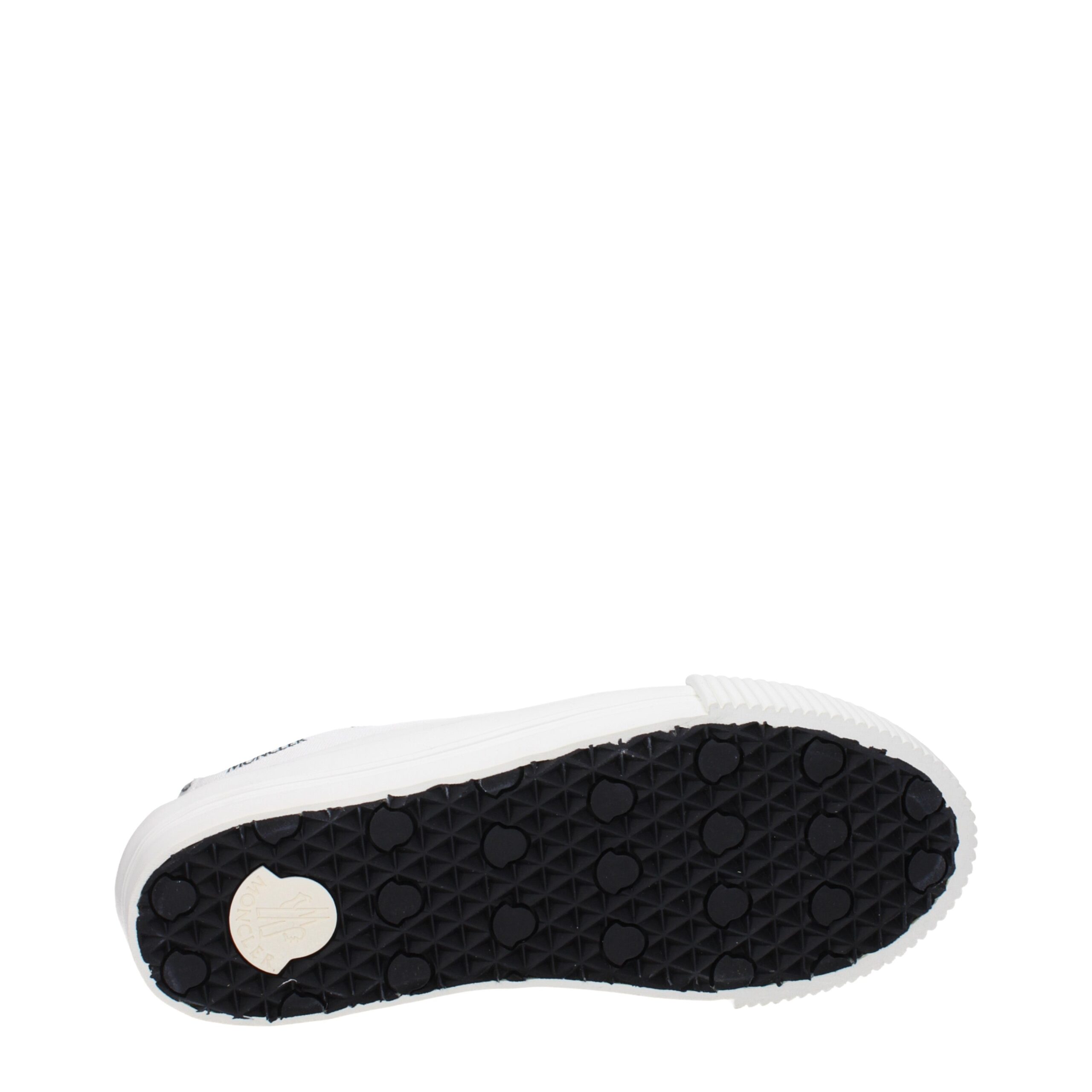 Moncler White Fabric Low Tops - Image 5