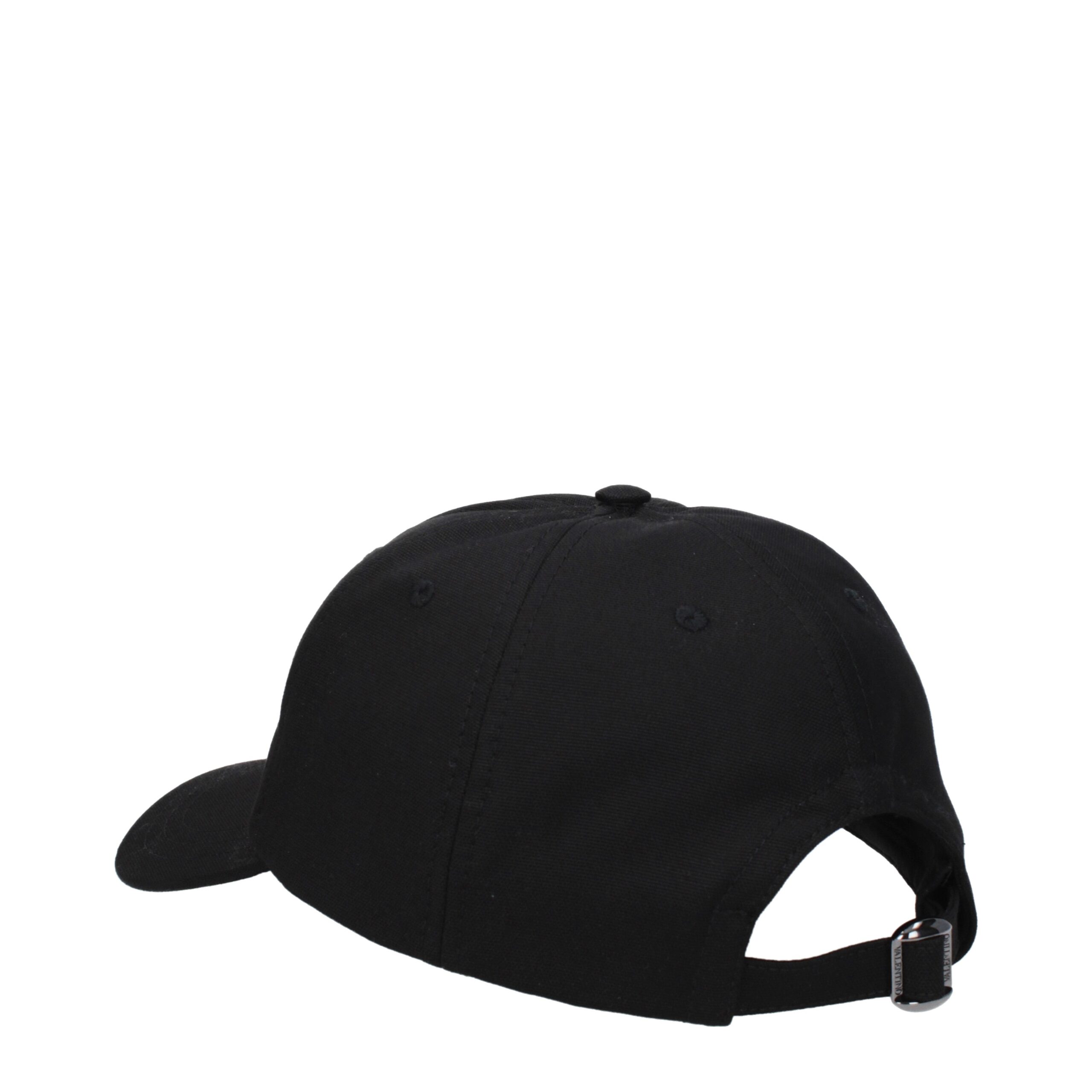 Valentino Garavani Black Cotton Caps (Baseball Hat) - Image 2