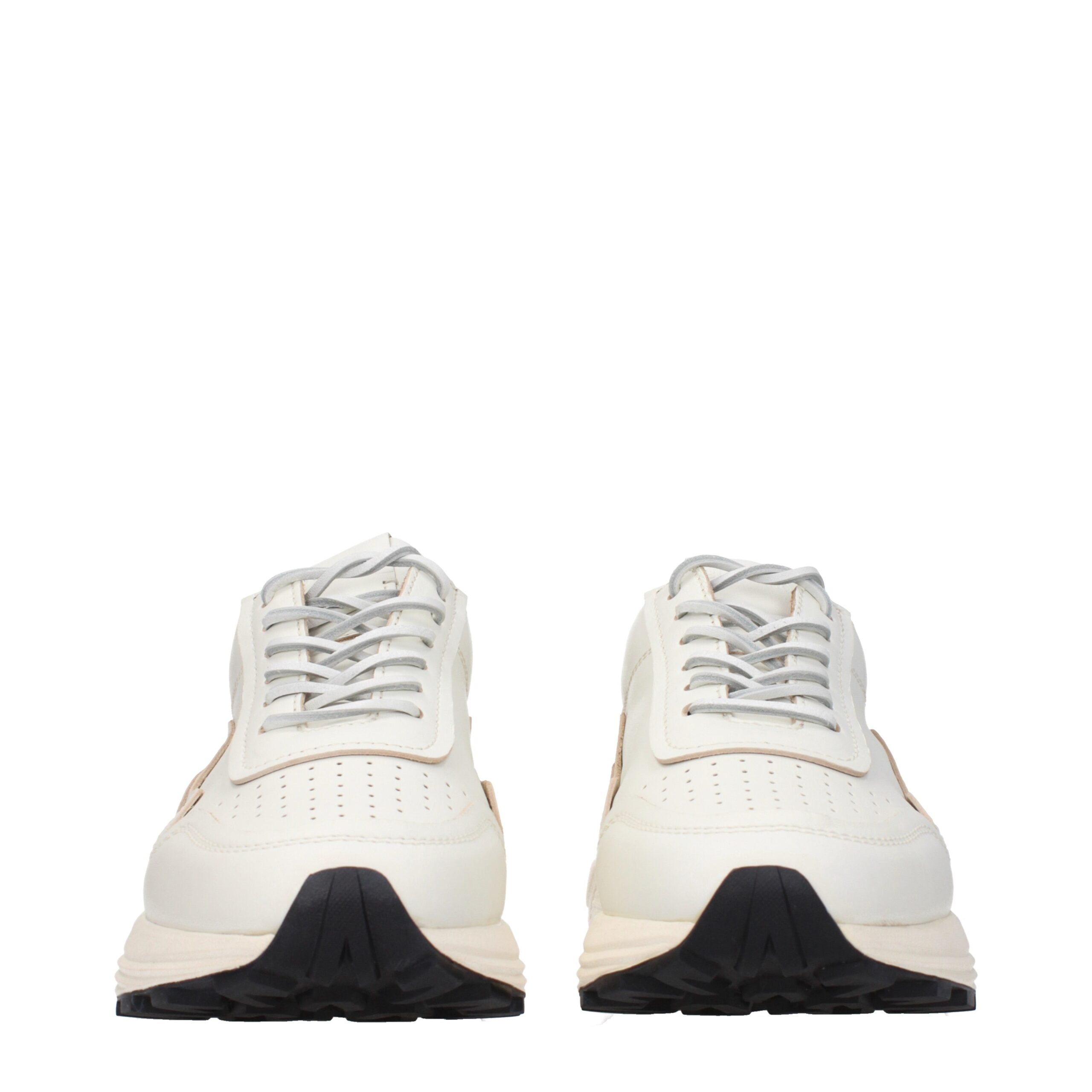 Buttero White Leather Low Tops - Image 3