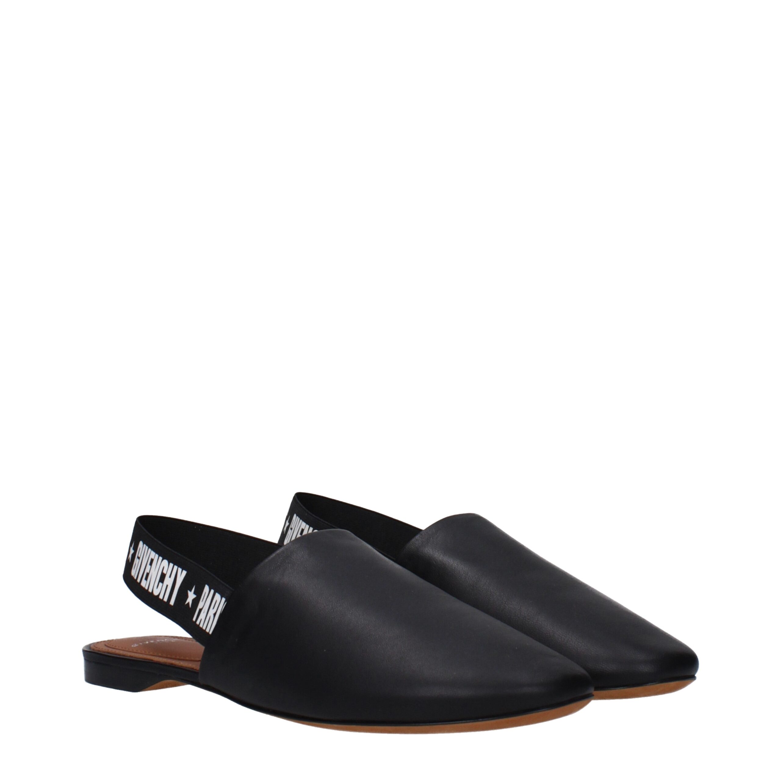 Givenchy Black Leather Slides - Image 2