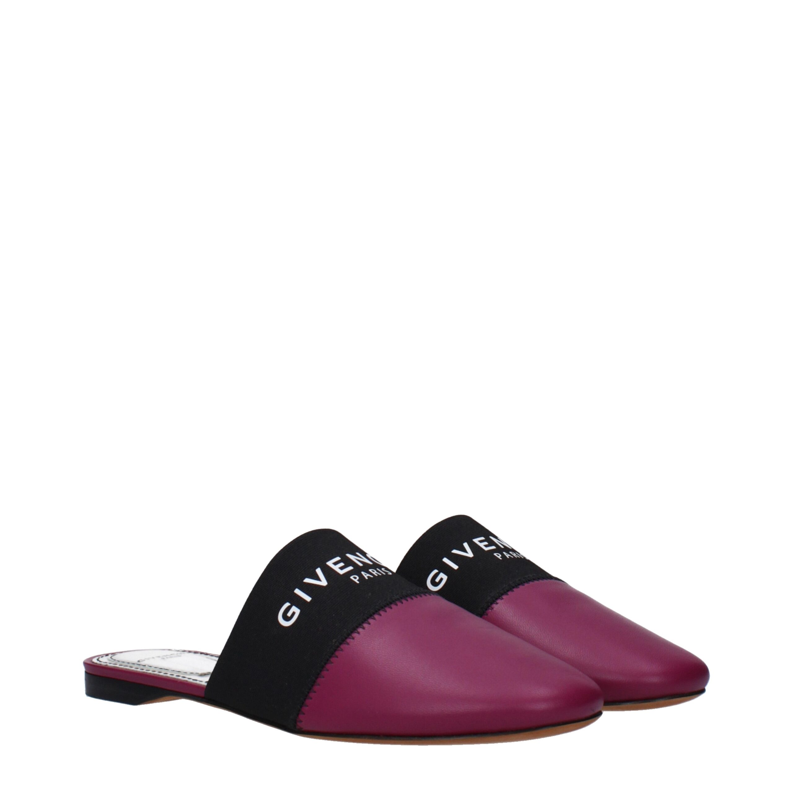 Givenchy Purple Leather Slippers - Image 2