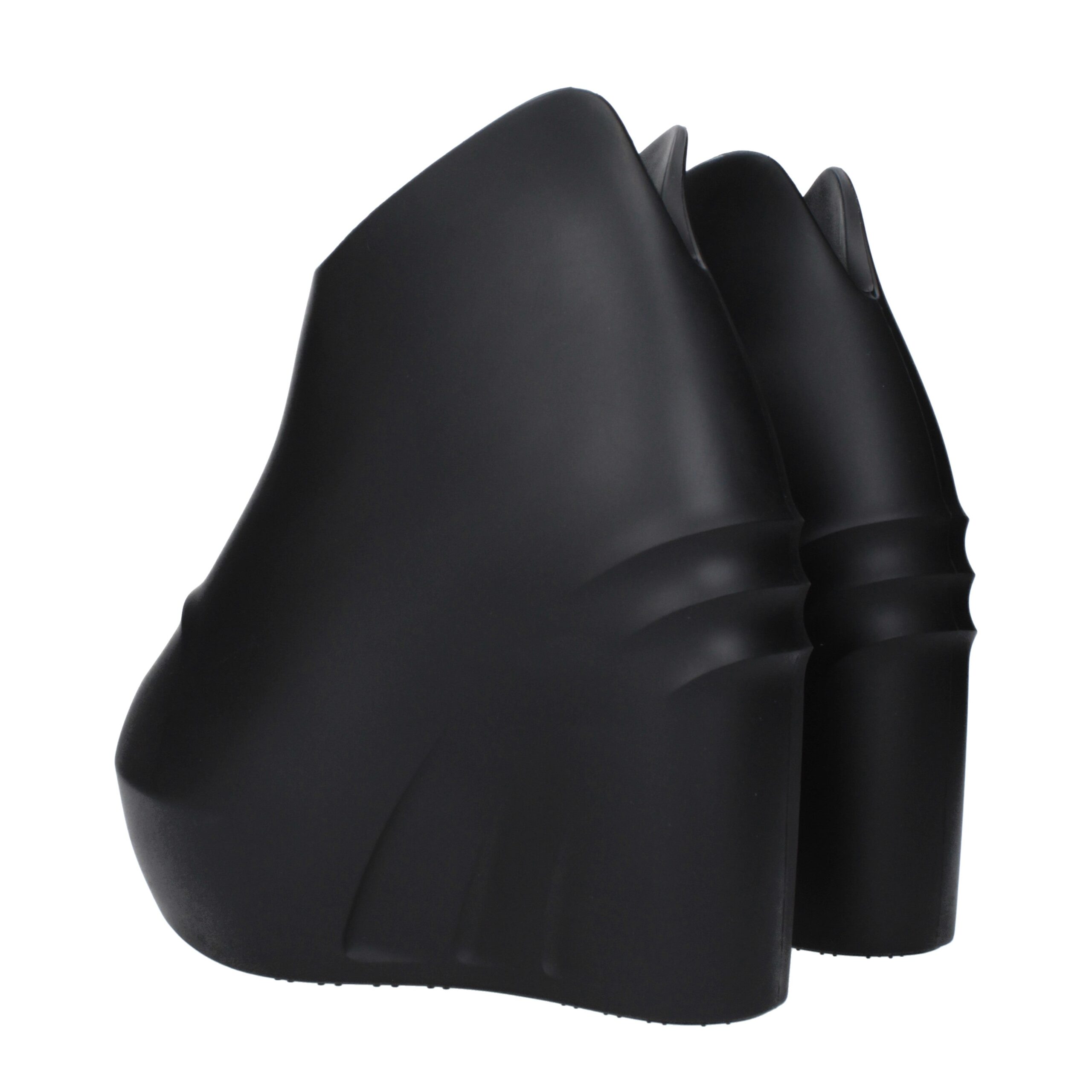 Givenchy Black Cotton Wedge Sandals - Image 4