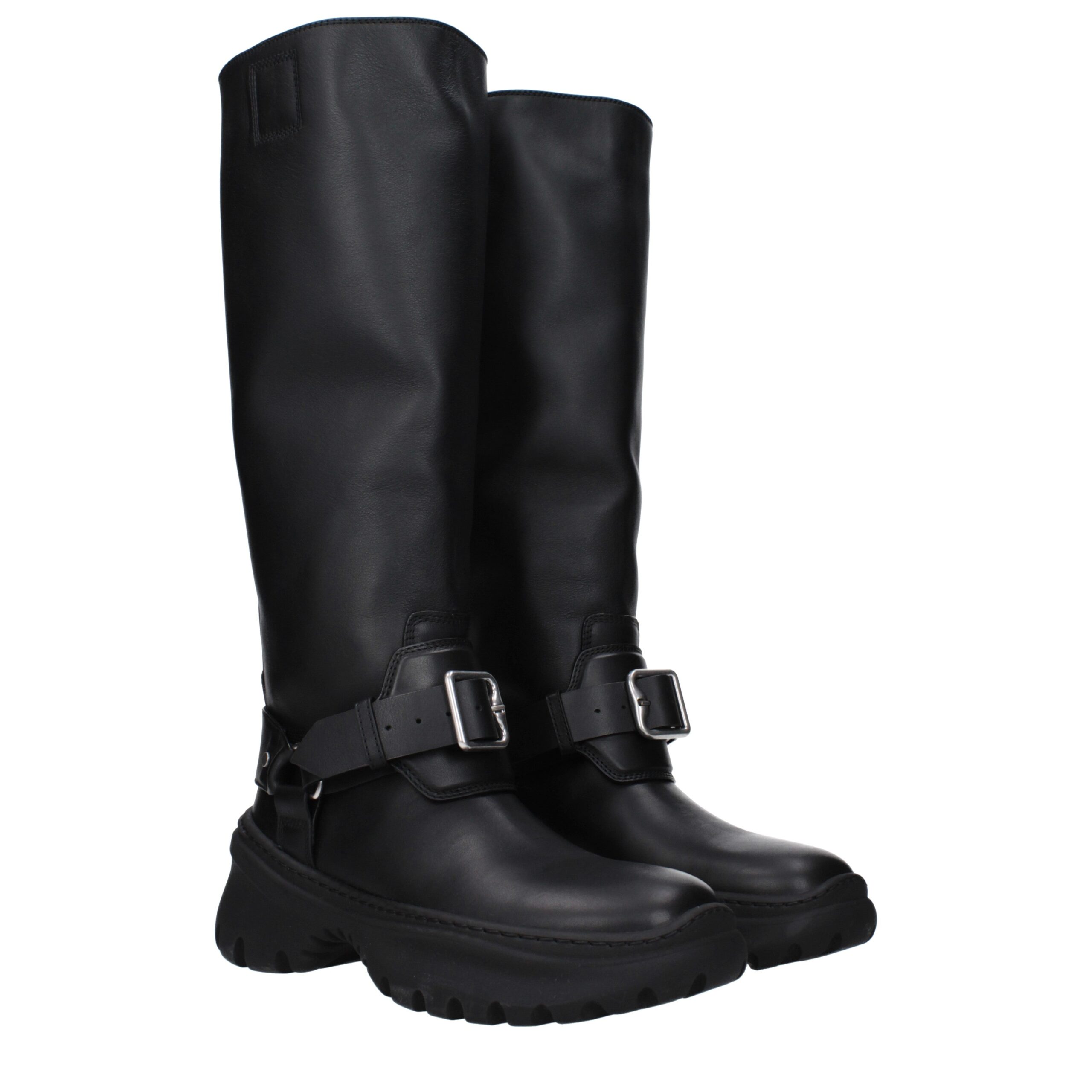 Burberry Black Leather Boots - Image 2
