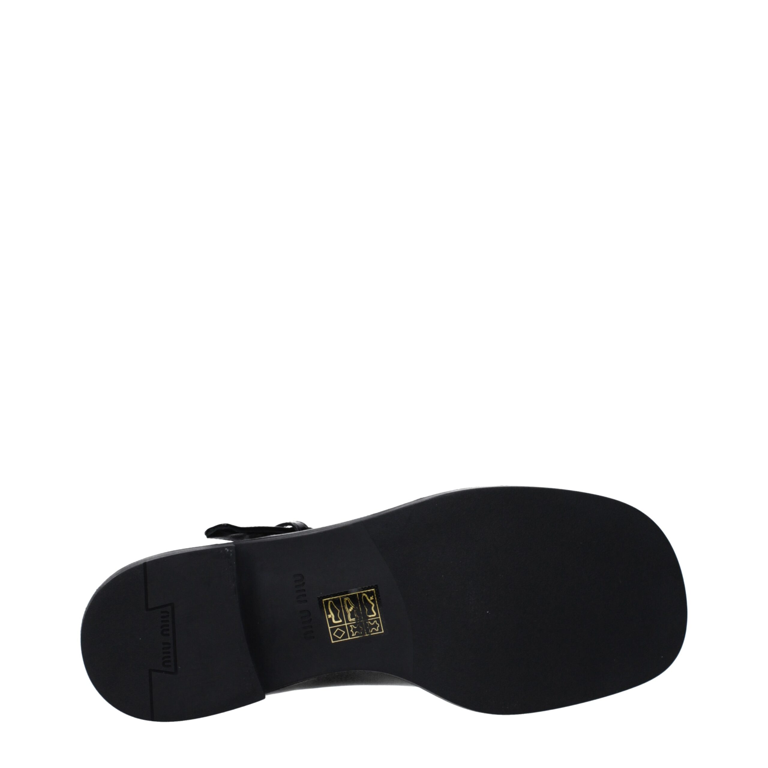Miu Miu Black Leather Slip-On Loafers - Image 5