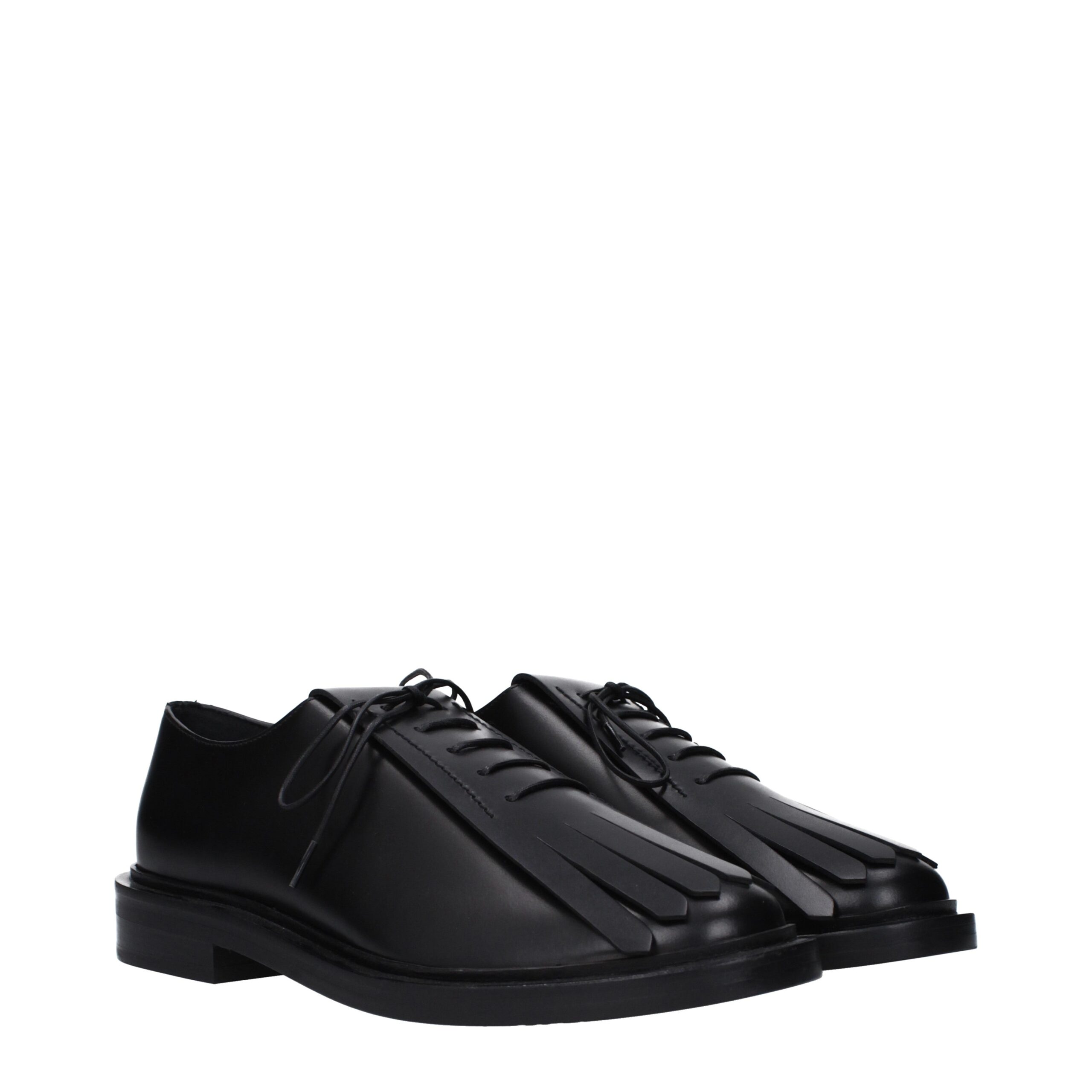 Max Mara Black Leather Oxfords And Derbies - Image 2