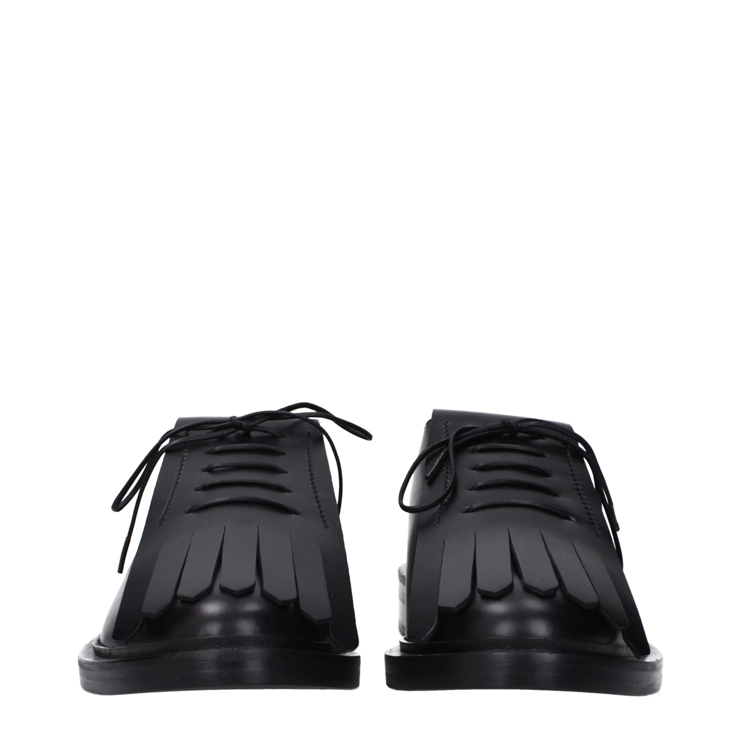 Max Mara Black Leather Oxfords And Derbies - Image 3