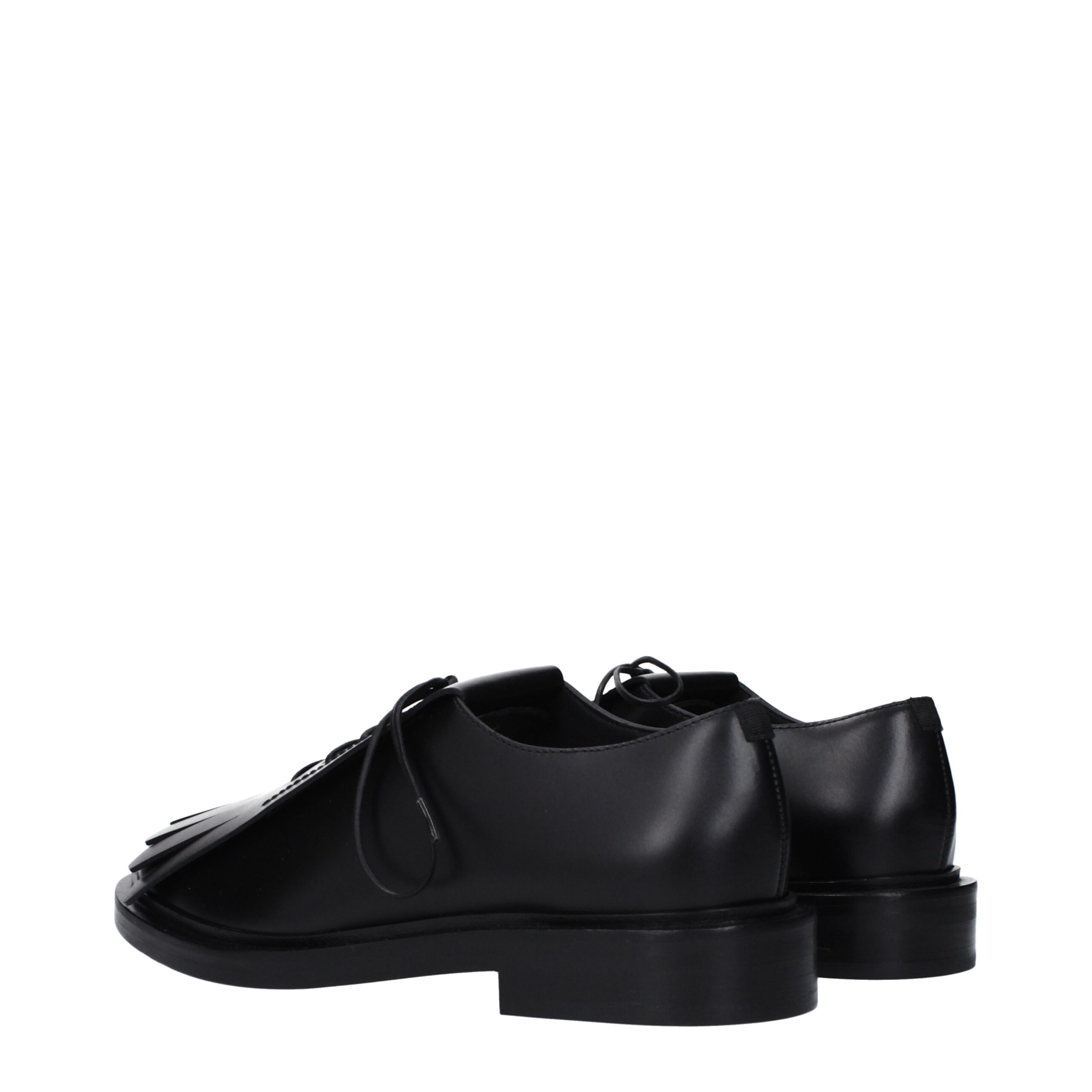 Max Mara Black Leather Oxfords And Derbies - Image 4