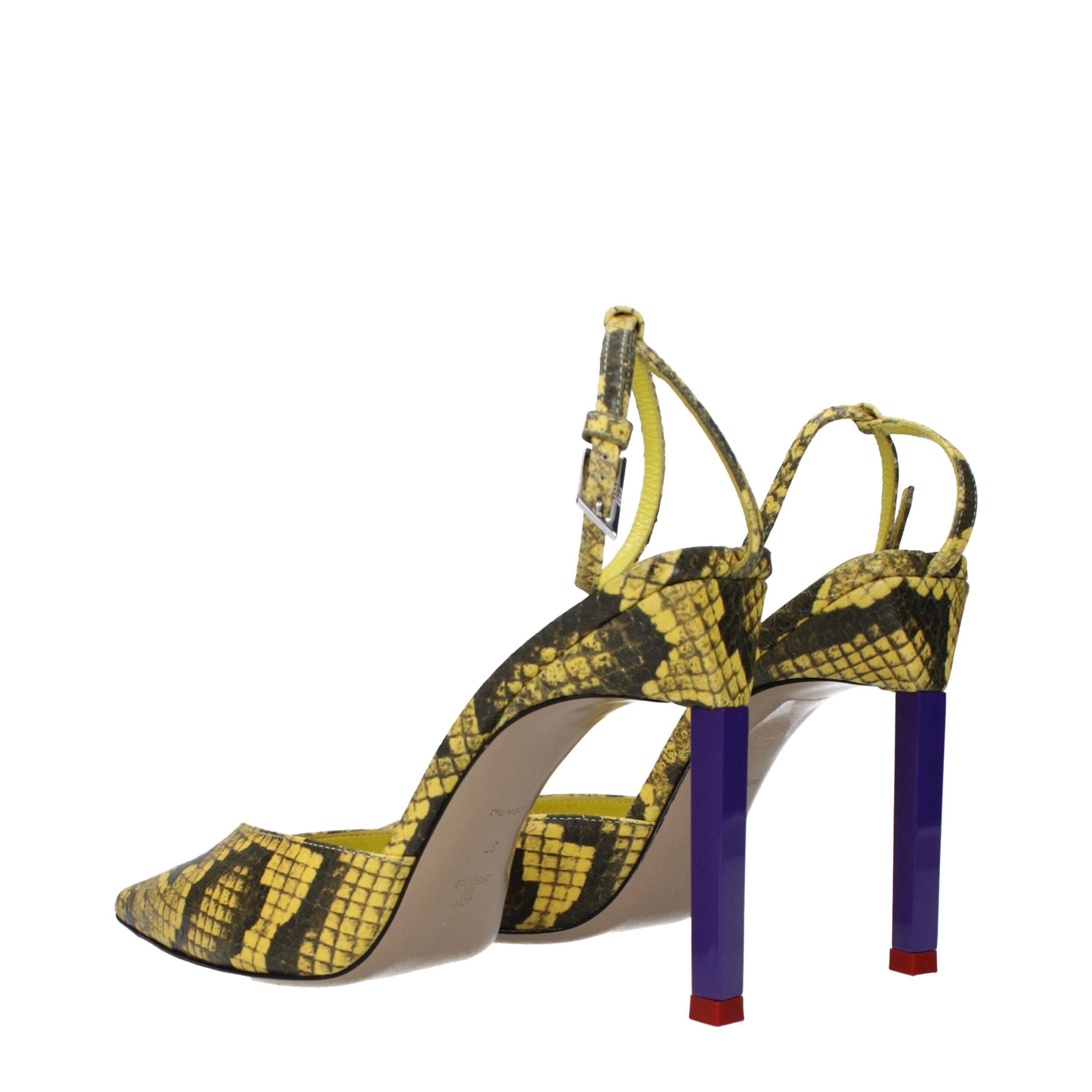 The Attico Yellow Leather High Heel Pumps - Image 4