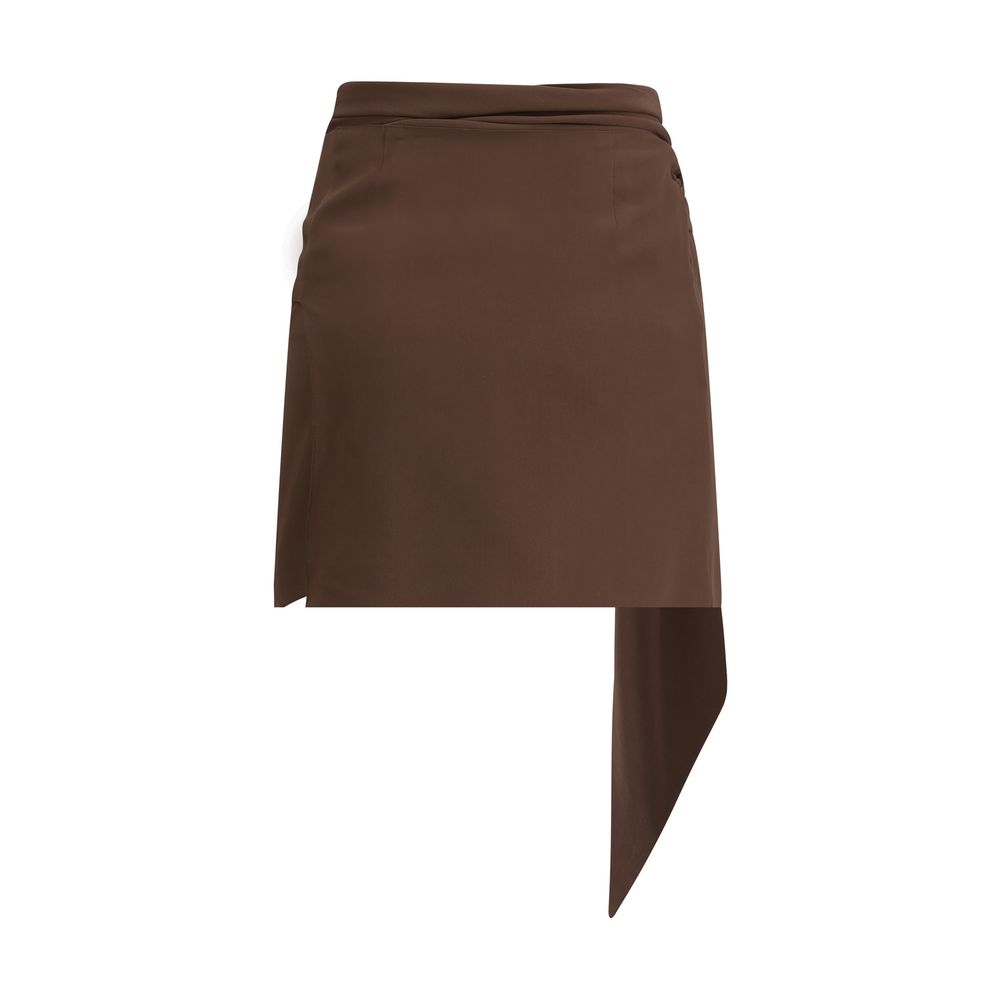 Prada Crepe de chine Mini Skirt - Image 2