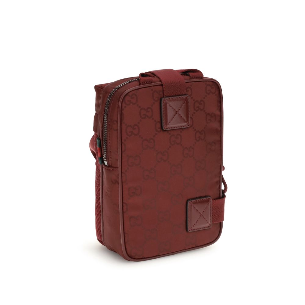 Gucci Bordeaux Polyamide Shoulder Bag - Image 3