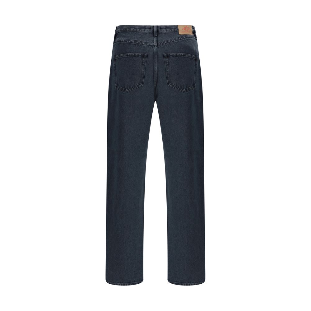 Prada Black Cotton Straight-Leg Jeans - Image 2