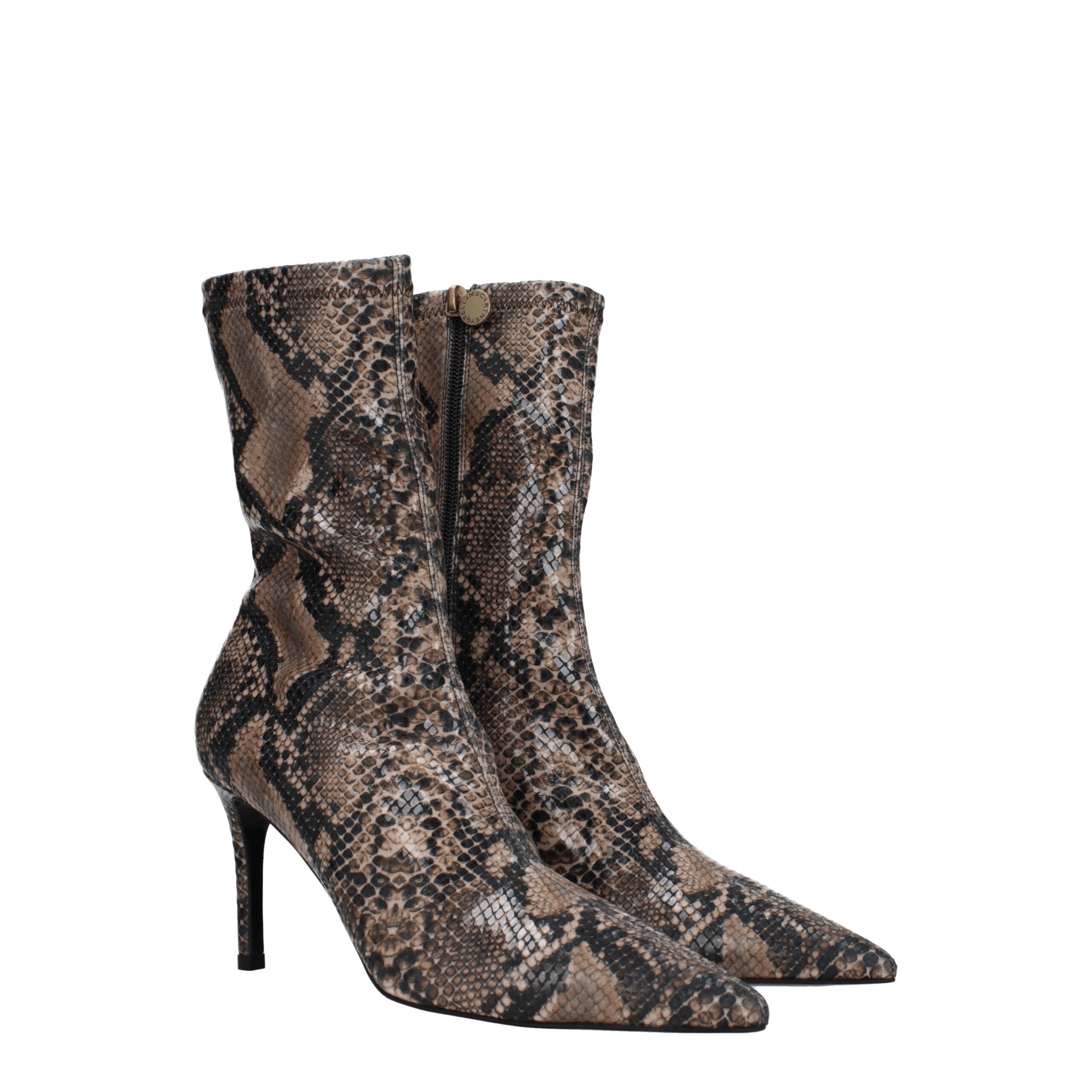 Stella McCartney Brown Leather Ankle Boots - Image 2