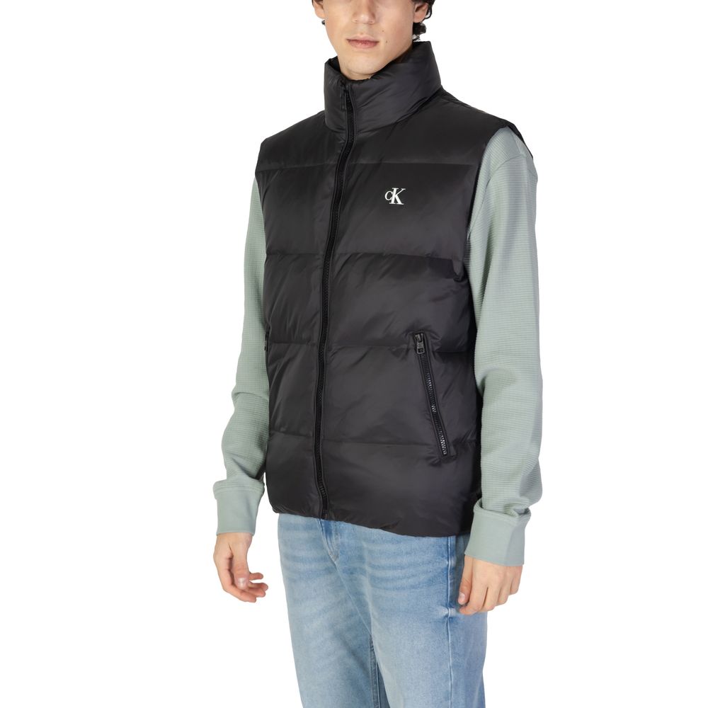 Calvin Klein Jeans Black Polyamide Sleveless Jacket - Image 3