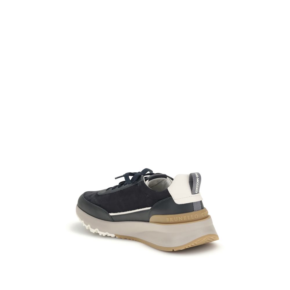Brunello Cucinelli Leather Sneakers - Image 3