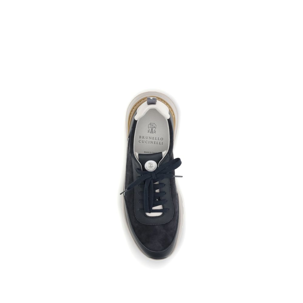 Brunello Cucinelli Leather Sneakers - Image 4