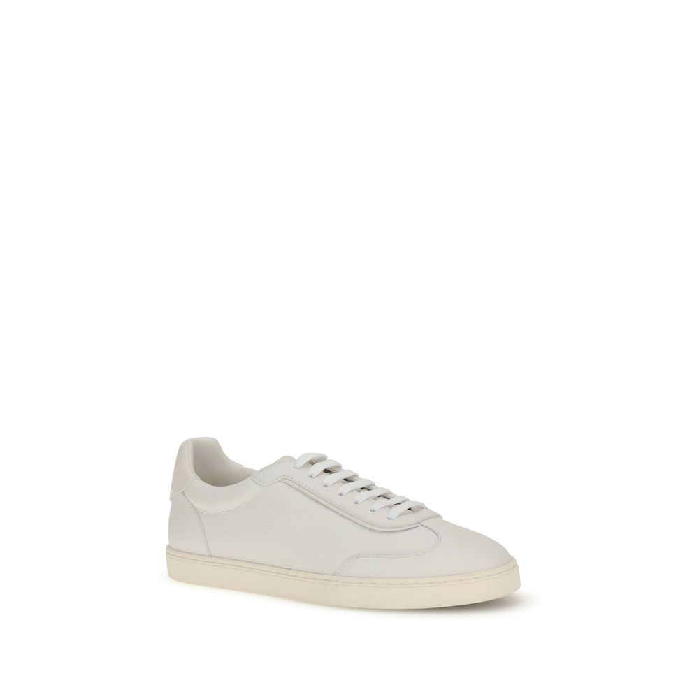 Brunello Cucinelli White Rubber Low Top Sneakers - Image 2