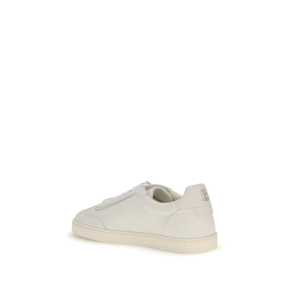 Brunello Cucinelli White Rubber Low Top Sneakers - Image 3