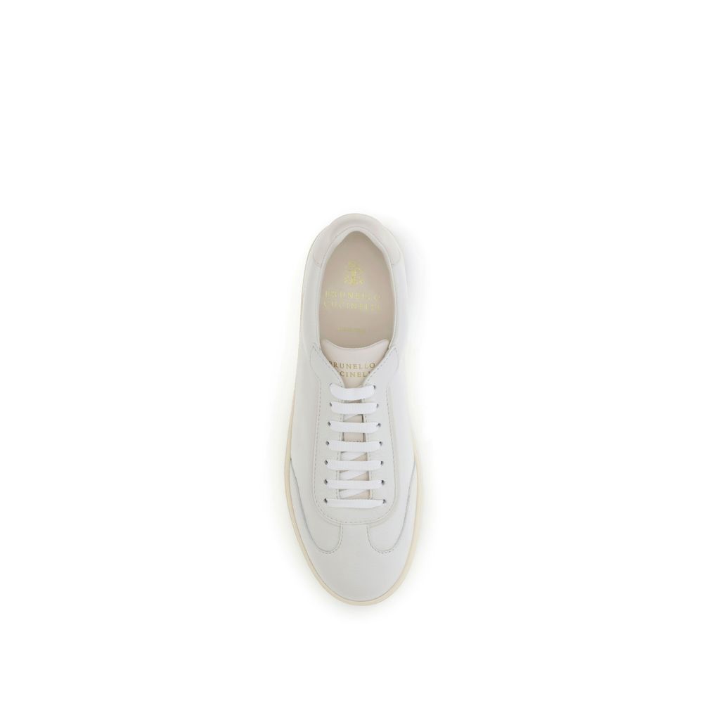 Brunello Cucinelli White Rubber Low Top Sneakers - Image 4