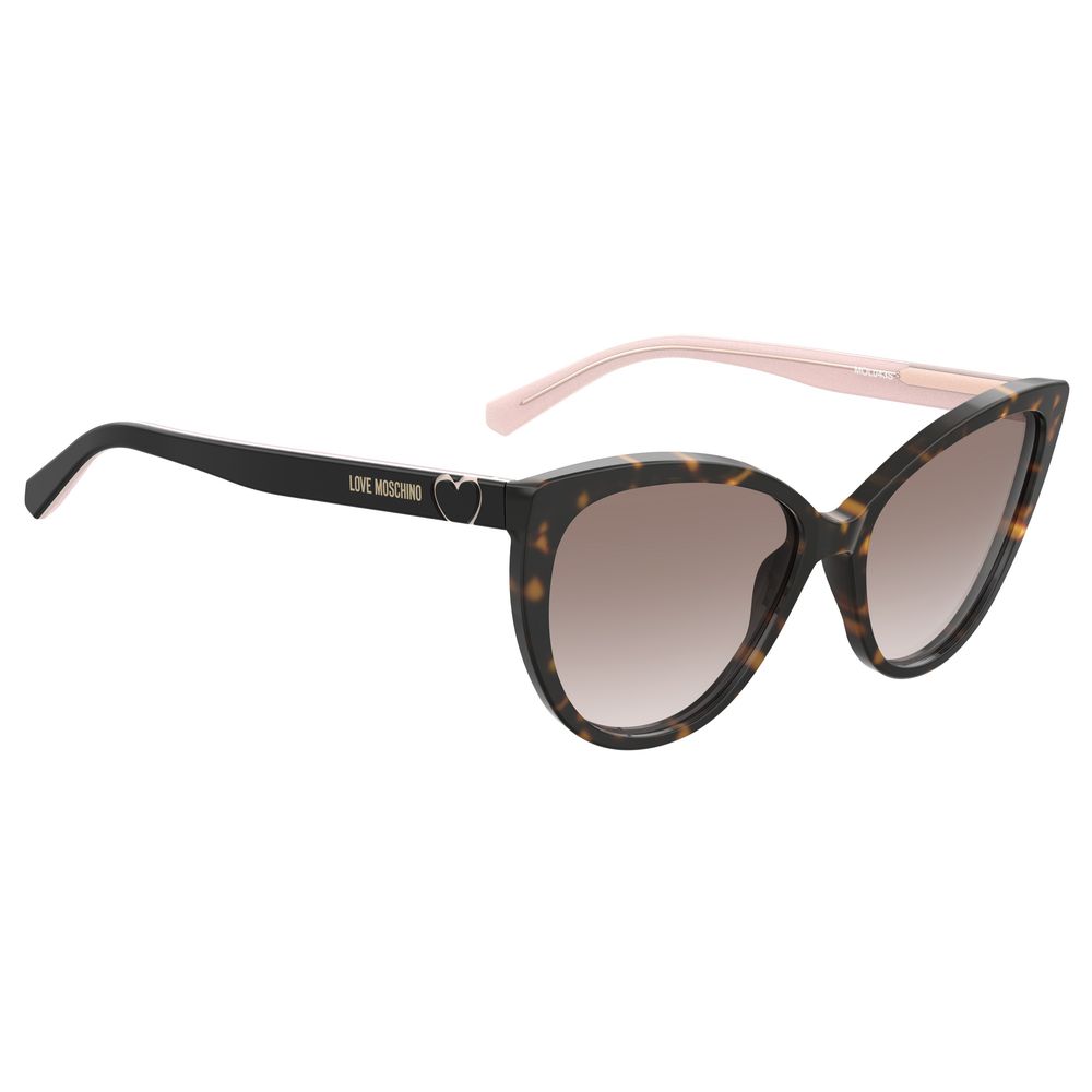 Love Moschino Brown Acetate Sunglasses - Image 3