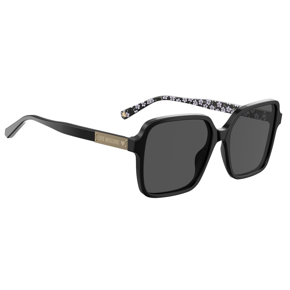 Love Moschino Black Acetate Sunglasses - Image 3