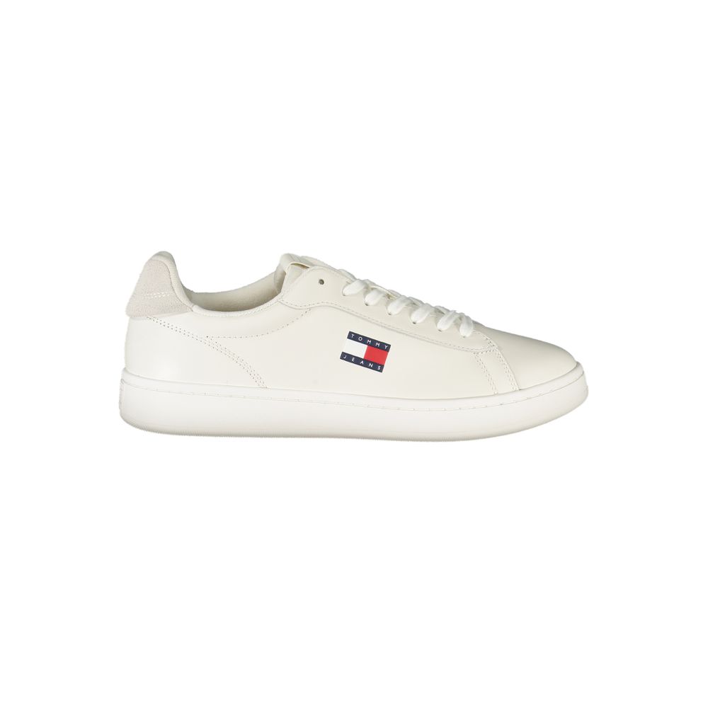 Tommy Hilfiger Bianco Polyurethane Men Sneaker