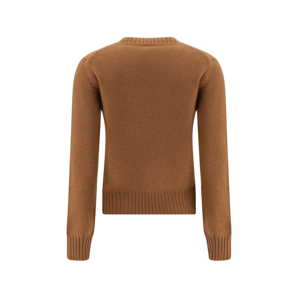 Ami Paris Brown Cashmere Sweatshirt - Image 2