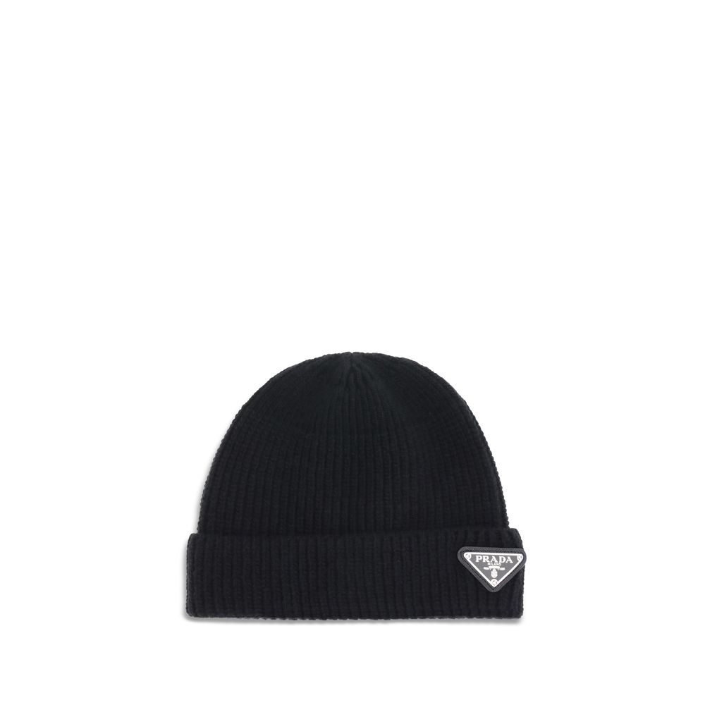 Prada Beanie Hat with logo