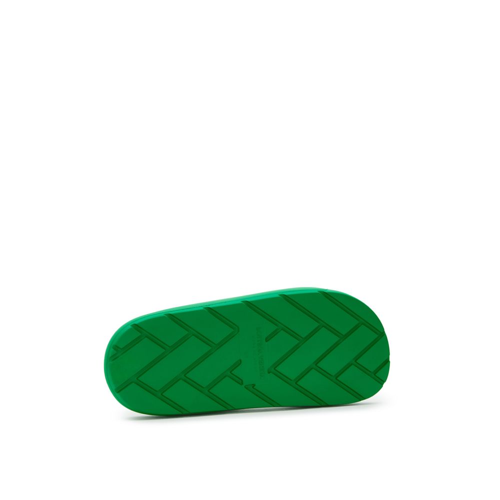 Bottega Veneta Green Cotton Slipper - Image 4