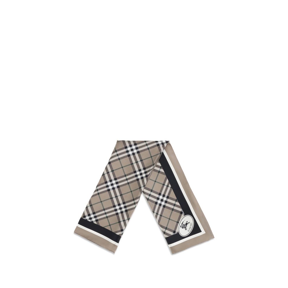 Burberry Beige Silk Scarf - Image 2