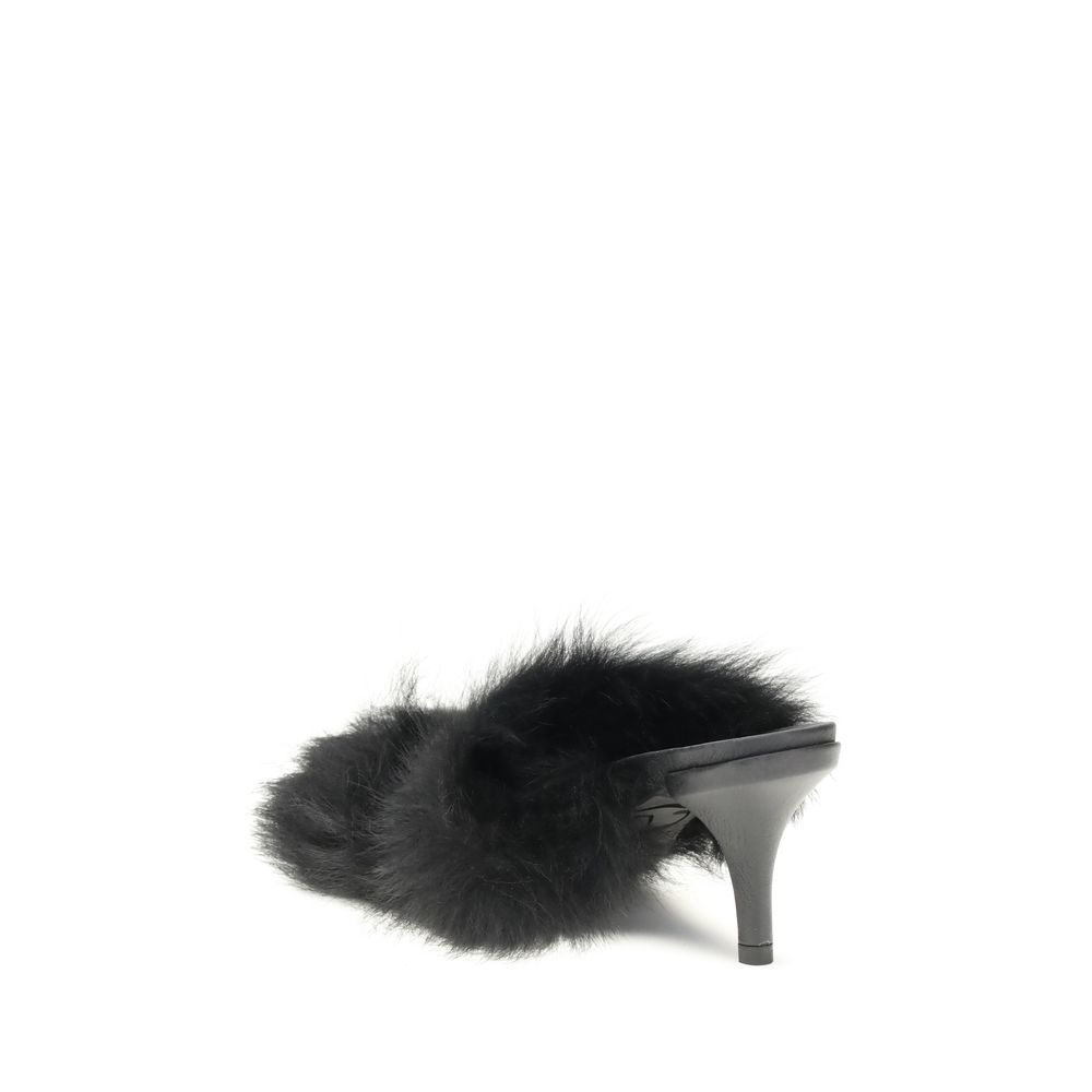 Pedro García Black Leather Stiletto Heel Sandals - Image 3