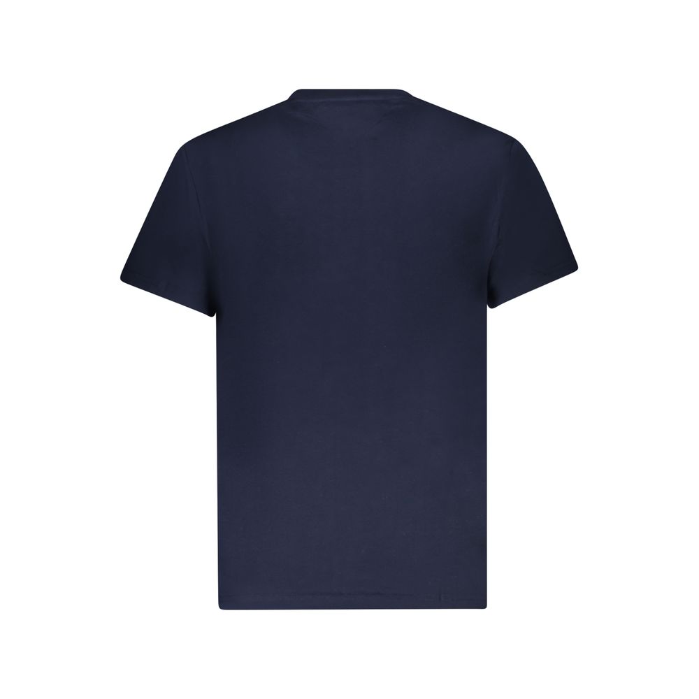 Tommy Hilfiger Blue Cotton Men T-Shirt - Image 2