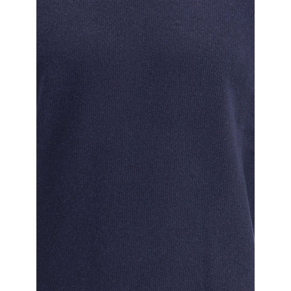 Brooksfield Blue Fleece Wool Turtleneck - Image 3