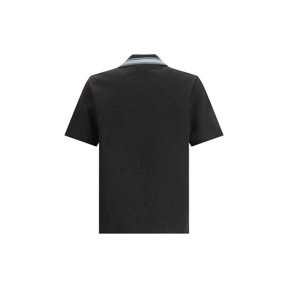 Casablanca Black Viscose Polo Shirt - Image 2